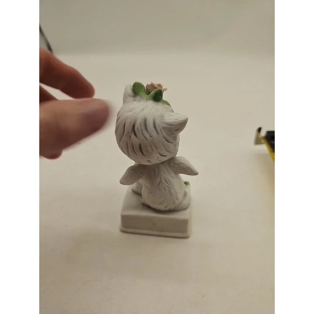 Vintage‎ Josef Originals Bisque CAT Angel Figurine 
